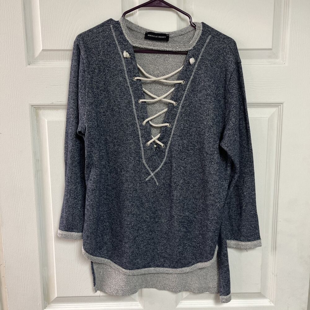 Miracle Berry Laced Up Front Top